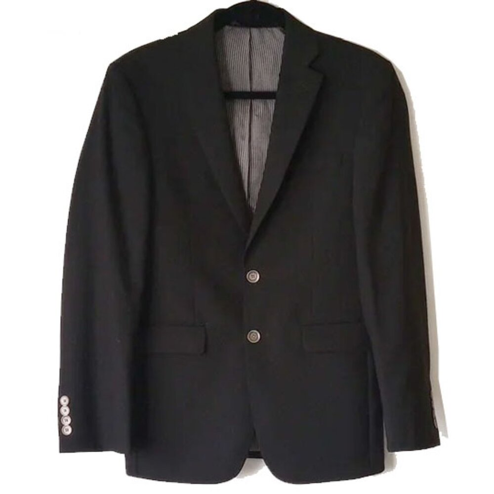 Calvin Klein Extreme Slim Fit Wool Blazer 36S 36 S Black